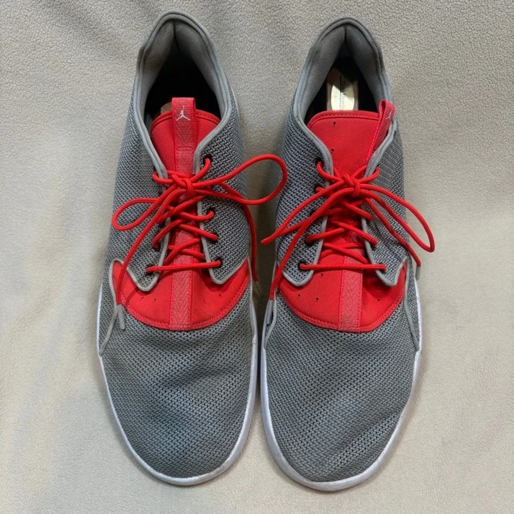 Jordan Eclipse Mens Sneakers Wolf Grey Infrared 724010-003 Low Top Mesh Shoes